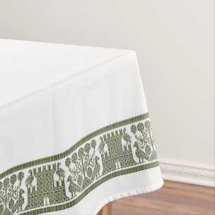 Nappe pour oiseaux et châteaux, 52" x 70"