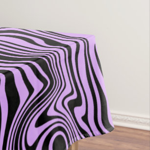 Nappe pourpre Noir Vagues Abstraites Vos Couleurs
