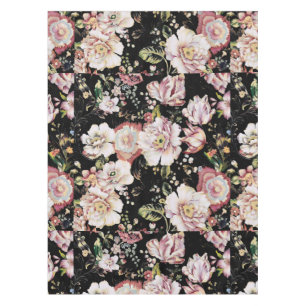 Nappe Preppy bohème pays girly chic noir floral