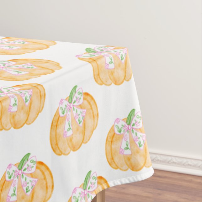 Nappe Preppy Citrouille annonce Thanksgiving (In Situ)