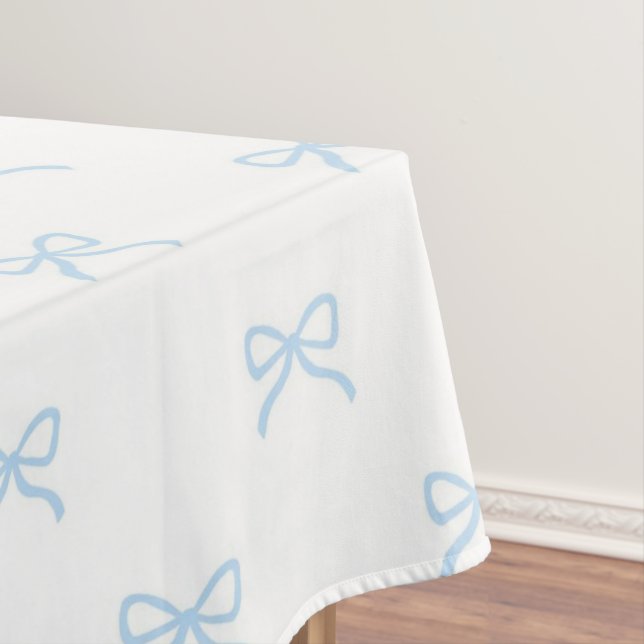 Nappe Preppy Elegant Blue Bow Pattern Spring & Summer (In Situ)