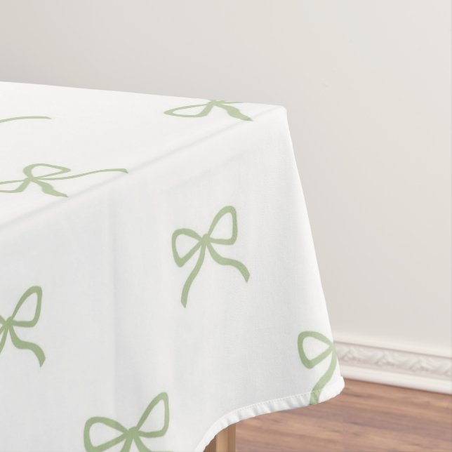 Nappe Preppy Girly Green Bow Pattern Spring & Summer  (In Situ)
