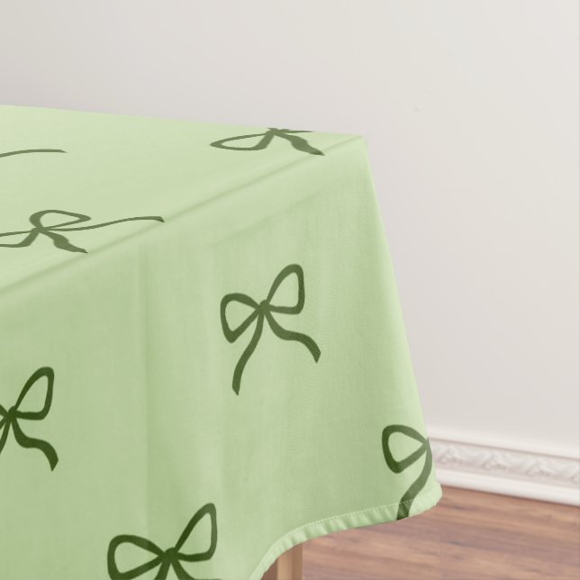 Nappe Preppy Girly Green Bow Pattern Spring & Summer  (In Situ)