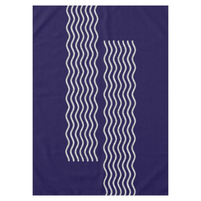 Nappe Pretty Waves argent + votre backgr, texte & idées (Devant)