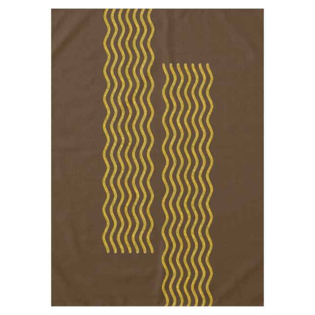 Nappe Pretty Waves or + votre backgr, texte & idées (Devant)