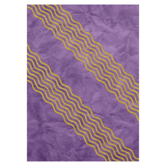 Nappe Pretty Waves or + votre backgr, texte & idées (Devant)