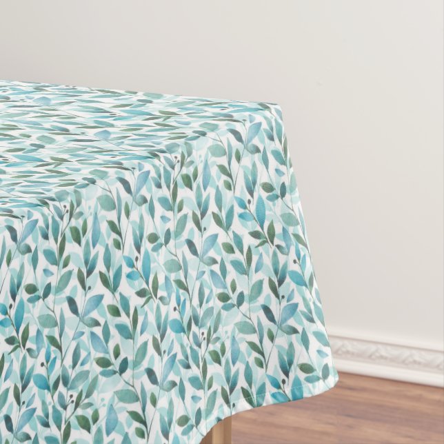 Nappe Printemps. Motif floral aquarelle (In Situ)