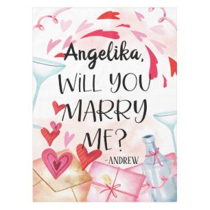 Nappe Proposition de marriage   You Marry Me ? Custom