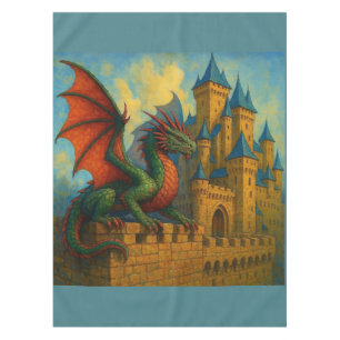 Nappe Protecteur de château de dragon médiéval