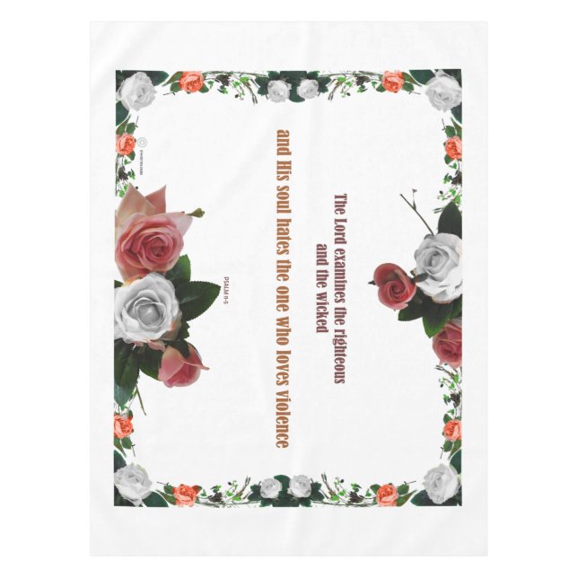 Nappe Psalm 11:5, No Violence (Devant)