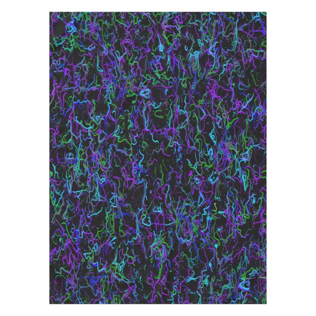 Nappe Purple, Black and Blue Abstract (Devant)