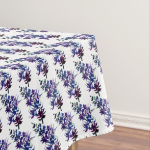 Nappe Purple Elegant Floral Moderne Aquarelle Botanique