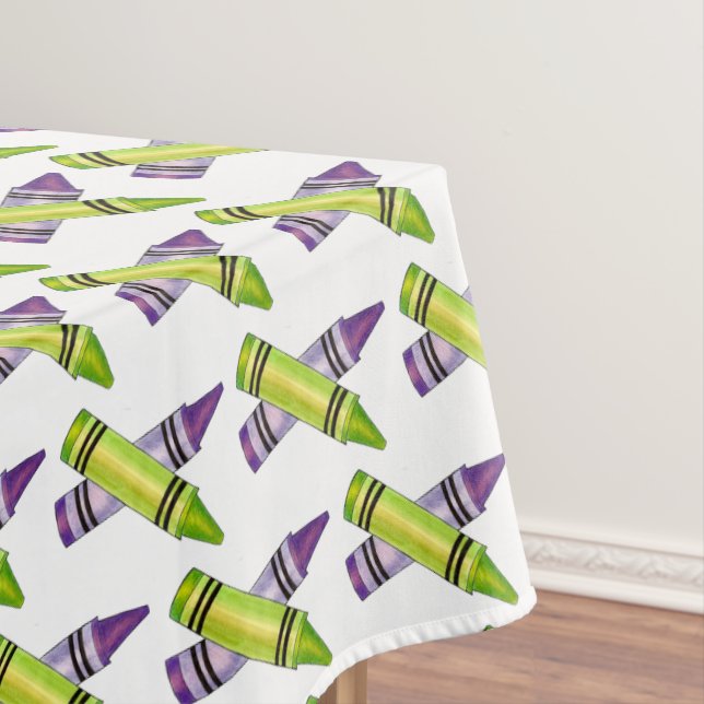 Nappe Purple Green Crayon Art Fournitures Enseignant Art (In Situ)