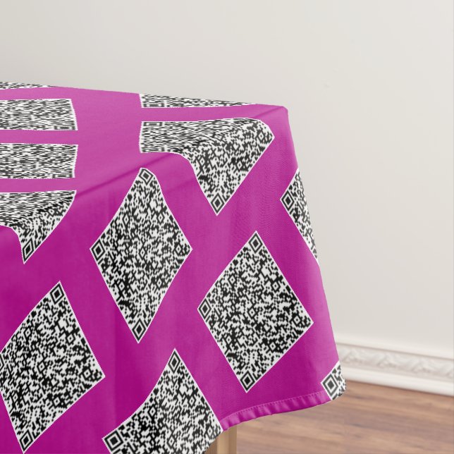 Nappe QR Code Scan Info promotionnel Business Tablecloth (In Situ)