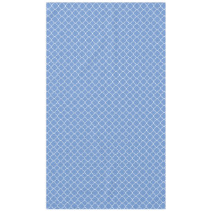 Nappe Quatrefoil bleu et blanc de bleuet