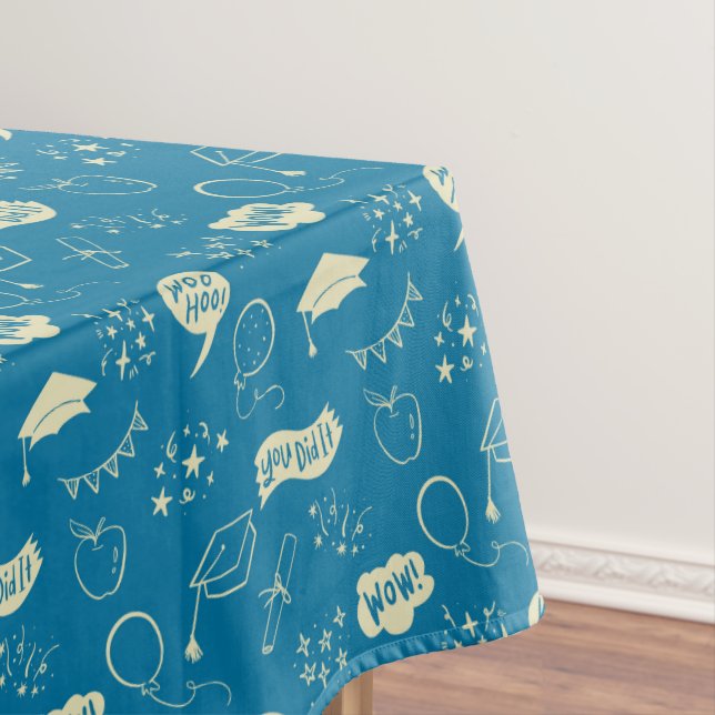 Nappe Quirky Doodle Blue Graduation Party (In Situ)