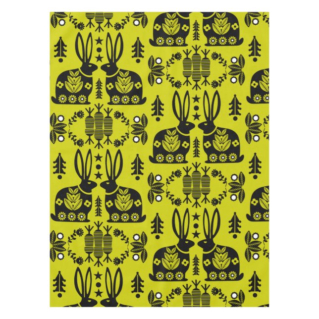 Nappe Rabbit Nordic Scandinavian Folk Art (Devant)