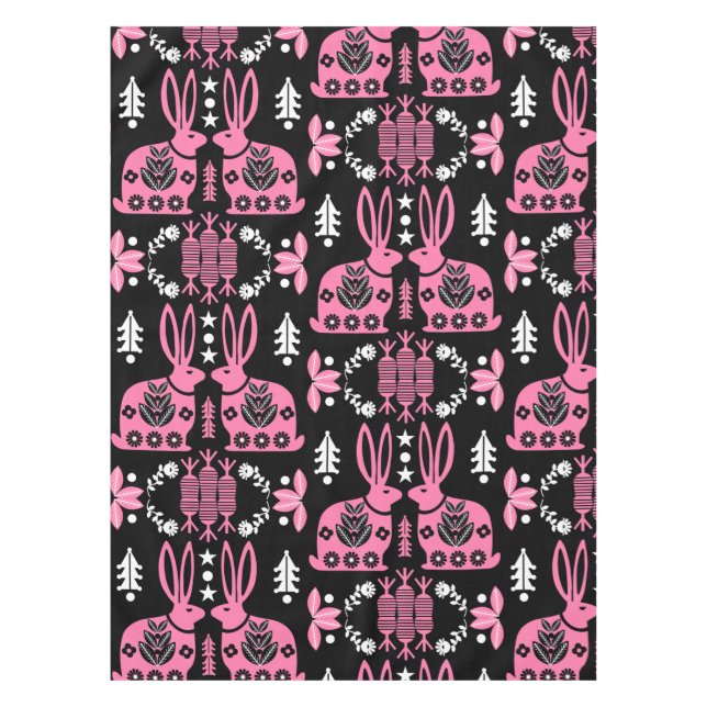 Nappe Rabbit Nordic Scandinavian Folk Art (Devant)