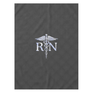Nappe Racy Infirmière inscrite RN Silver Caduceus Snakes