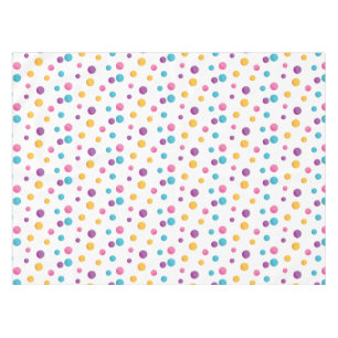 Nappe Rainbow Confetti Pois fête d'anniversaire