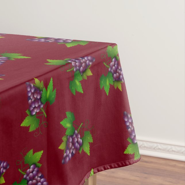 Nappe Raisins de vin rouge sur Bourgogne (In Situ)