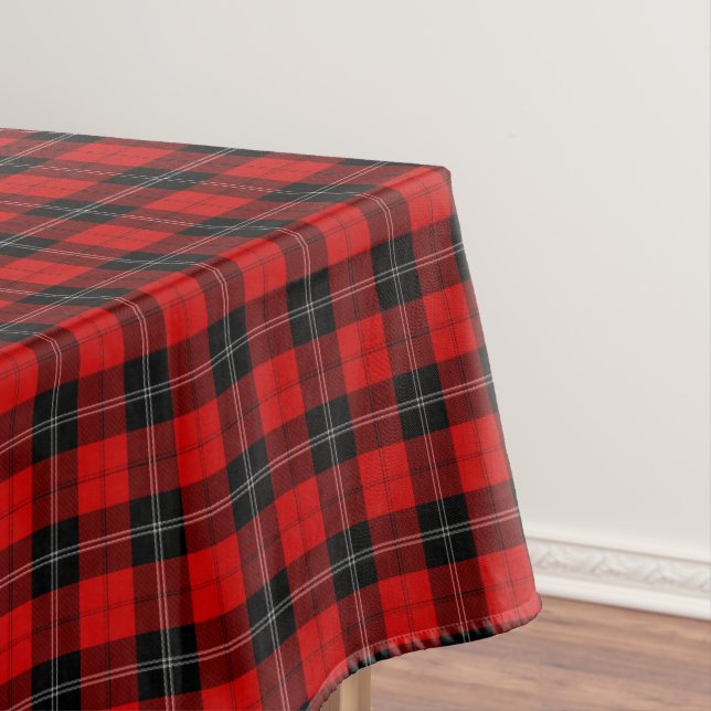 Nappe Ramsay tartan rouge noir carreaux (In Situ)