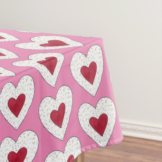 Nappe Raspberry Heart Linzer Cookie Linzertorte Autriche (In Situ)