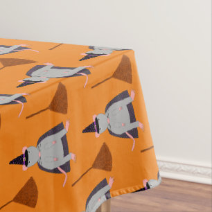 Nappe Rat de sorcière d'Halloween et modèle de chambre