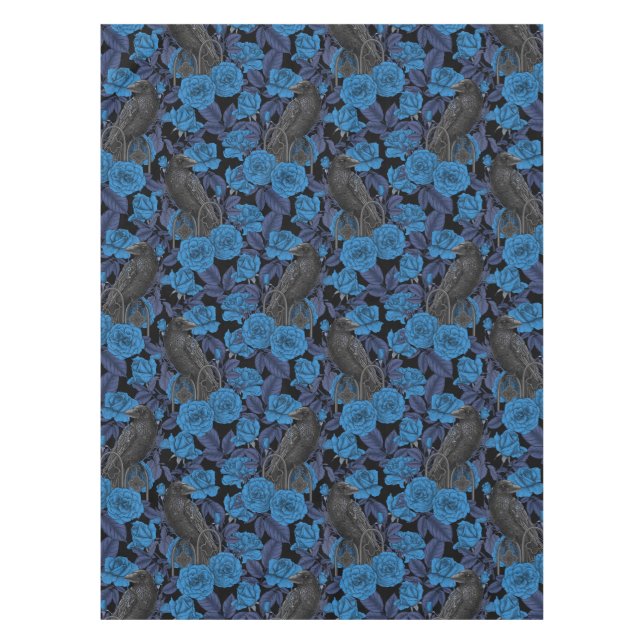 Nappe Ravins et roses bleus (Devant)