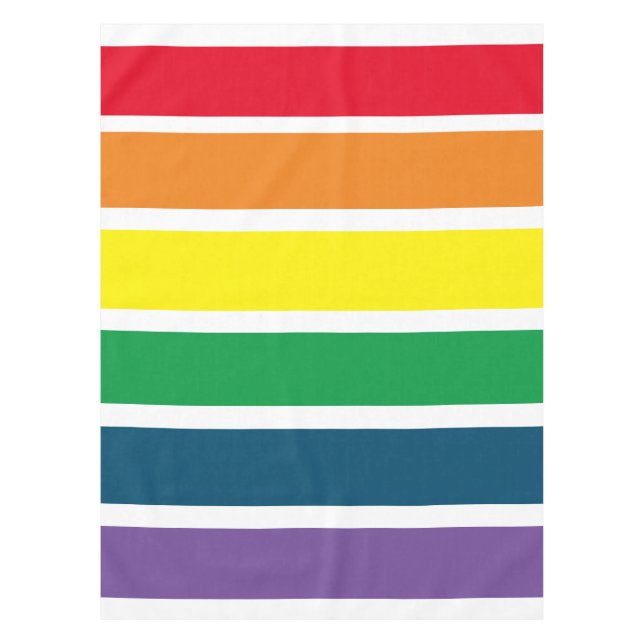 Nappe Rayé de couleurs de l'arc-en-ciel  (Devant)