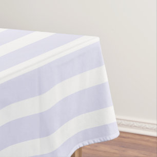 Nappe Rayé horizontal simple blanc lavande