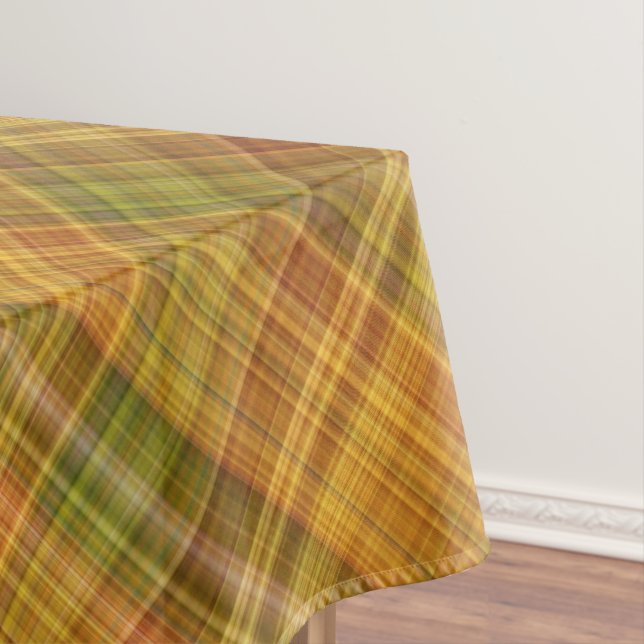 Nappe Rayé jaune, orange et vert de verge d'or (In Situ)