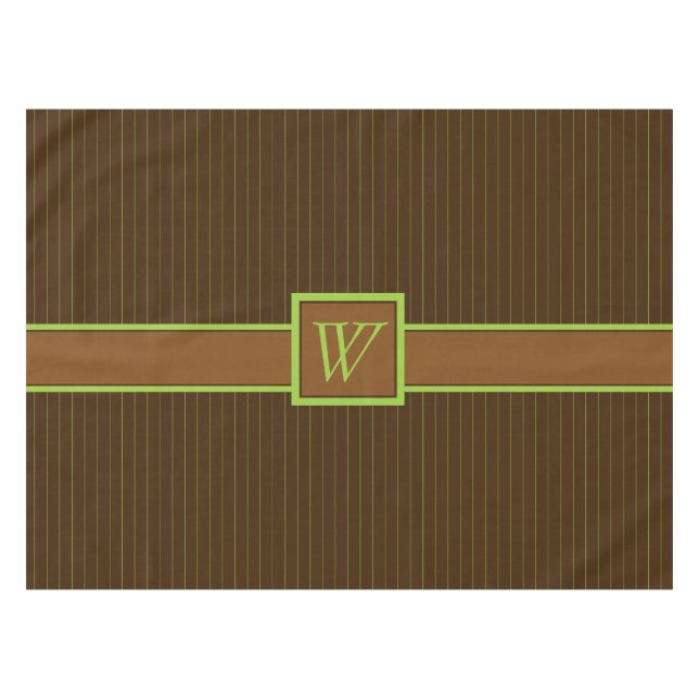 Nappe rayée au chocolat et au citron vert (Devant (Horizontal))