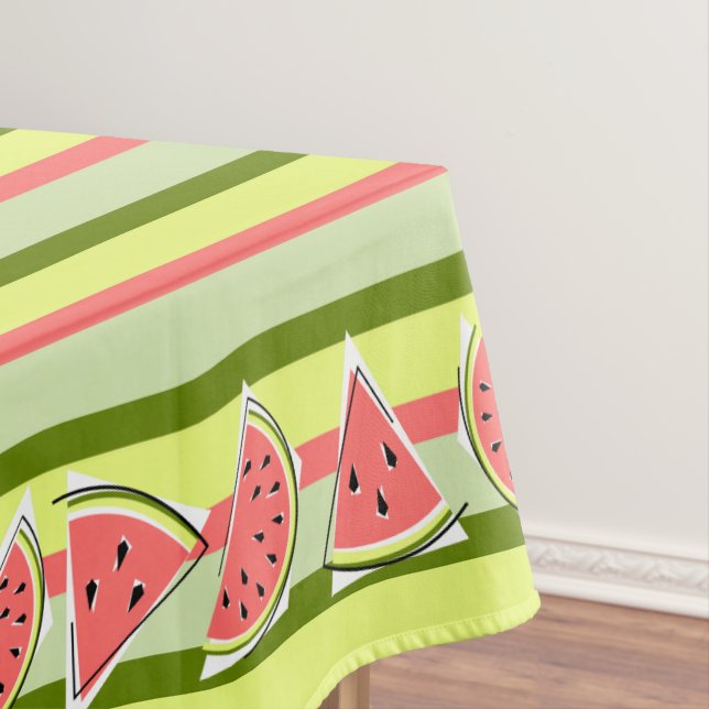 Nappe rayée de pièces de pastèque (In Situ)