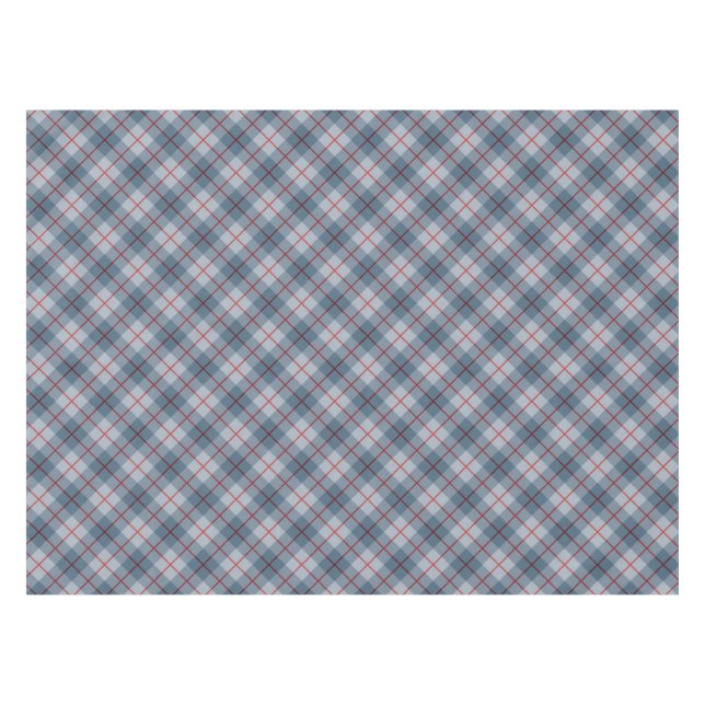 Nappe Rayure Bleu-Rouge de plaid polarisé (Devant (Horizontal))