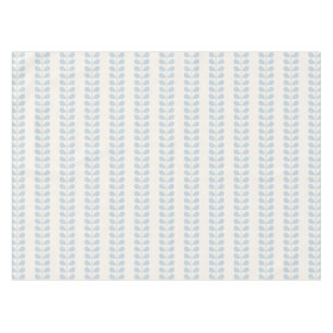 Nappe Rayure de feuille bleu clair