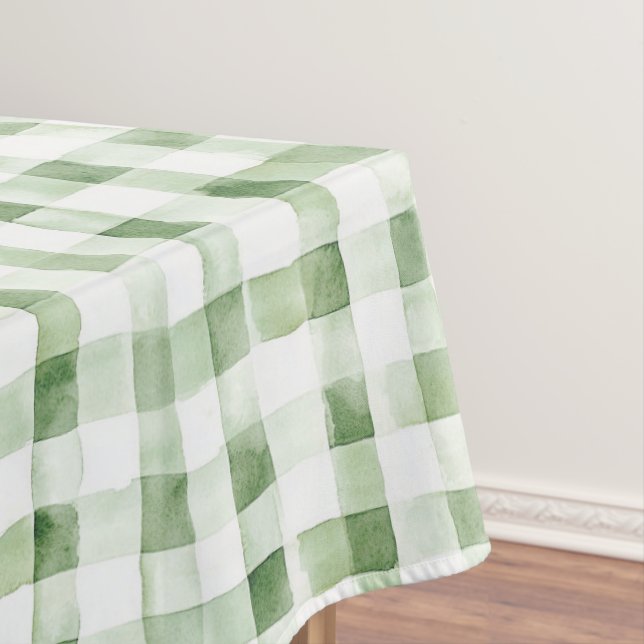 Nappe Rayures à carreaux verts blancs (In Situ)