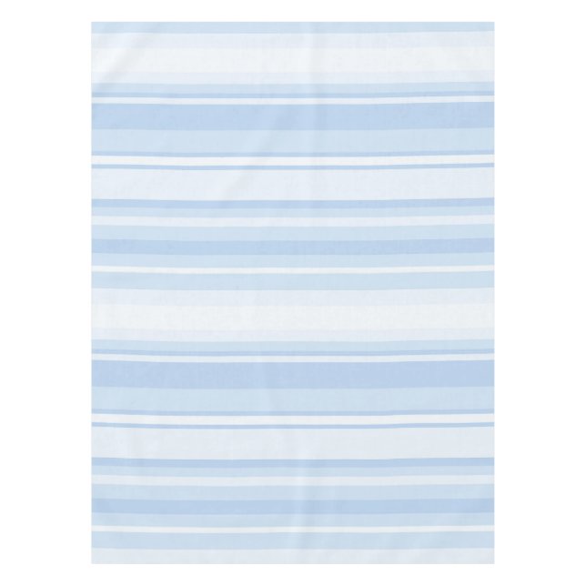 Nappe Rayures bébé bleu monogramme (Devant)