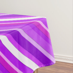 Nappe Rayures de bonbons en couches - violet et orchidée