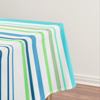 Nappe Rayures de couleur de plage bleu-vert aquatique
