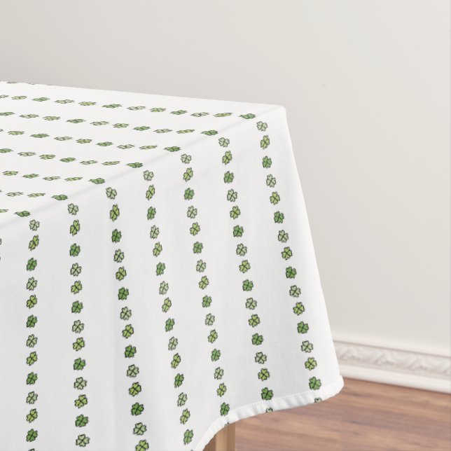 Nappe Rayures de trèfle vert irlandais (In Situ)
