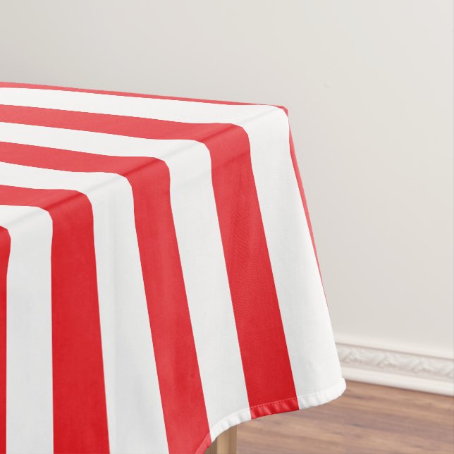 Nappe Rayures Épaisse Rouges et Blanches (In Situ)