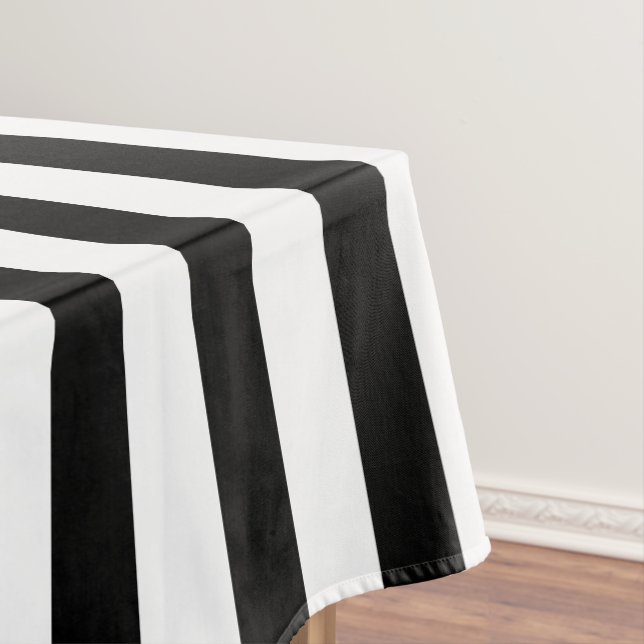 Nappe Rayures Épaisses Noires et Blanches (In Situ)