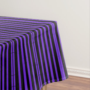 Nappe Rayures gothiques violettes et noires