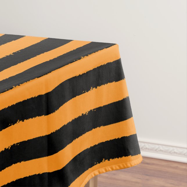 Nappe Rayures noires et orange (In Situ)