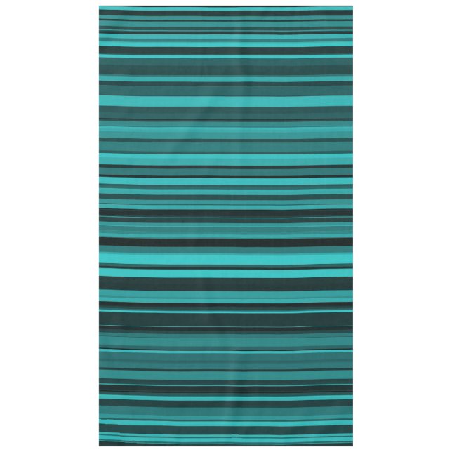 Nappe Rayures noires et sarcelle (Devant)