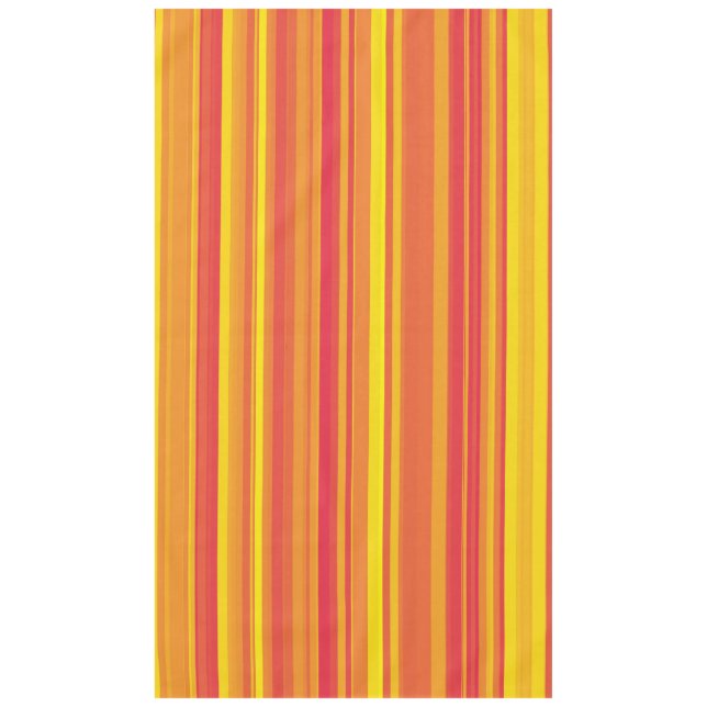 Nappe Rayures Orange Rouge Jaune (Devant)