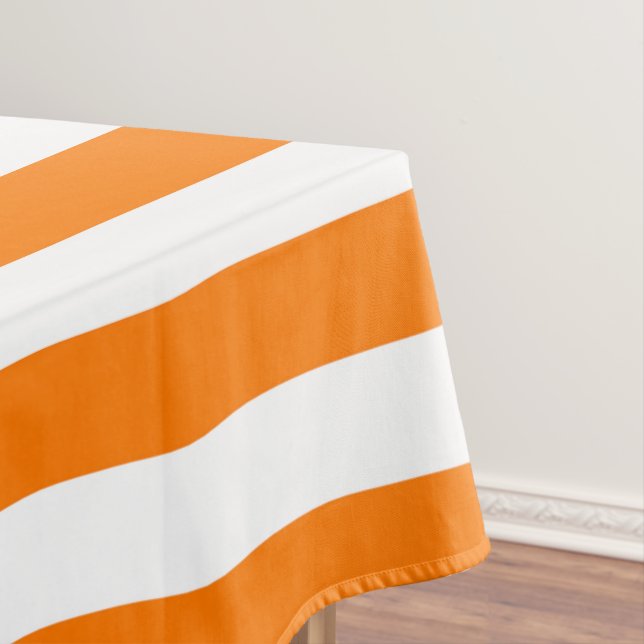Nappe Rayures orange sécurité et blanc (In Situ)