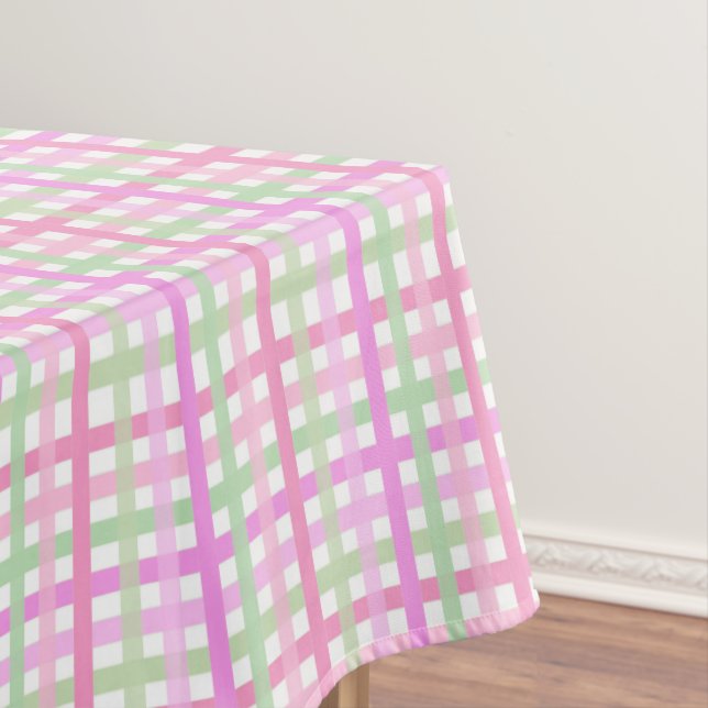 Nappe Rayures, rose, vert (In Situ)