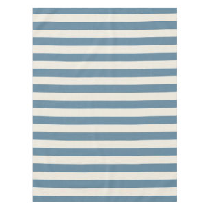 Nappe Rayures verticales bleues et crème
